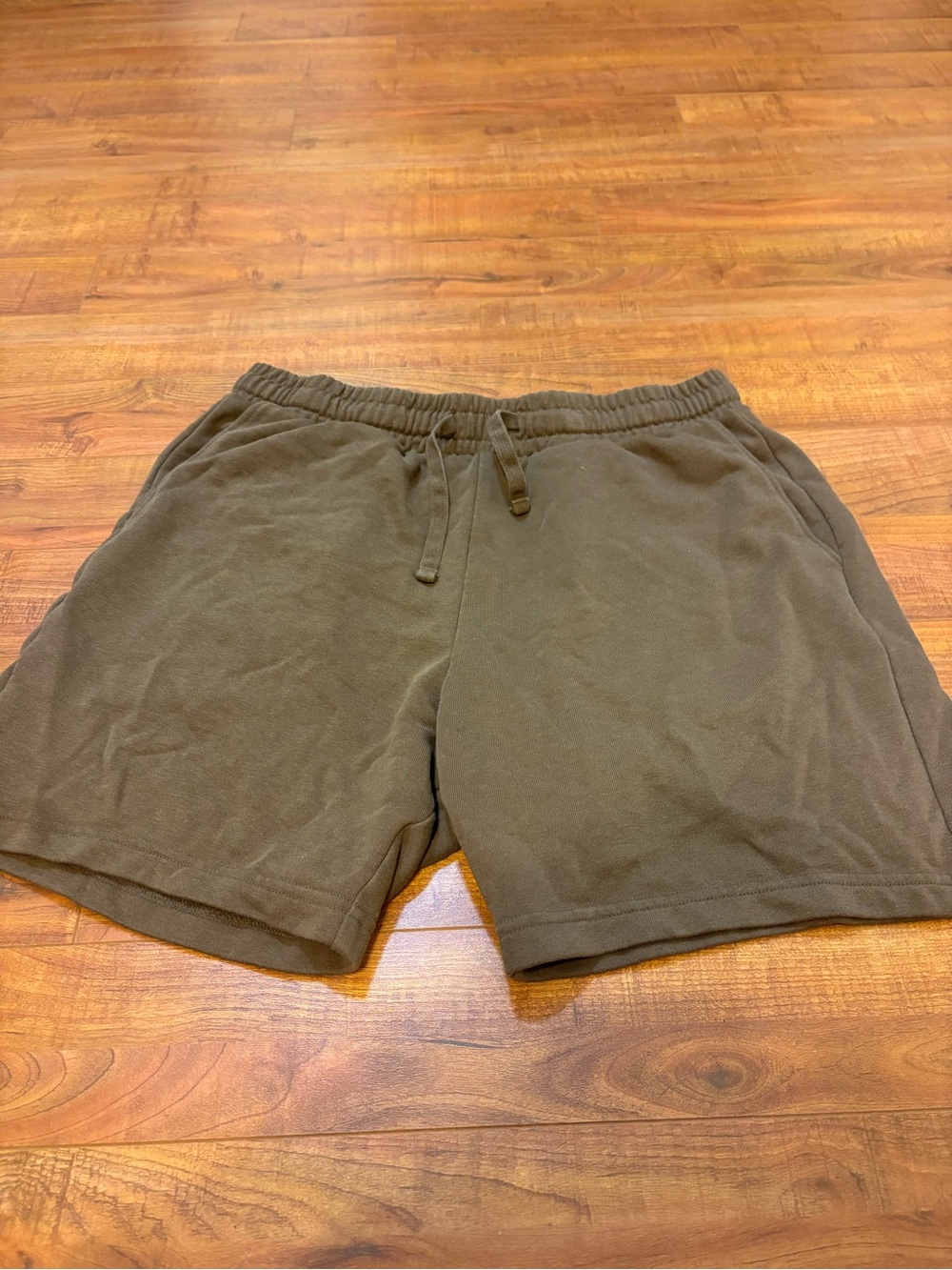 Men's Brown Drawstring Casual Shorts